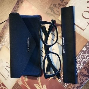 Dolce and Gabbana Black Cateye glasses frame